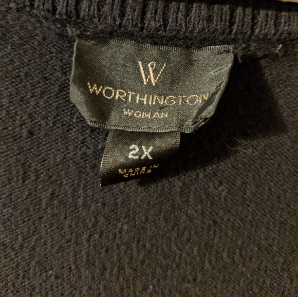 Worthington size 2X cardigan - Picture 3 of 7